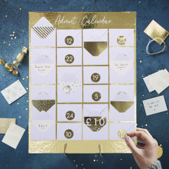 Gold mini envelope advent calendar – Paperchase