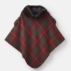 Hazelwood Tweed Poncho with Faux Fur Collar | Pre-Christmas Shopping