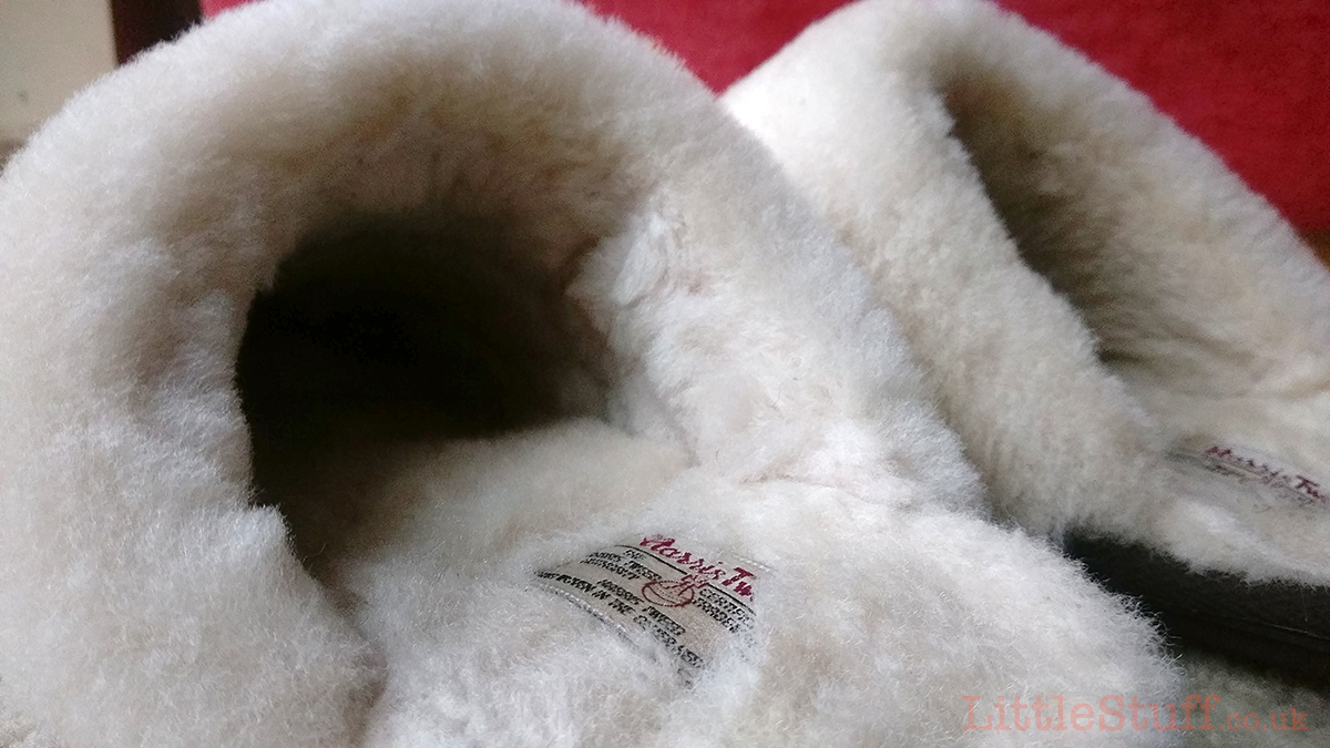 Just Sheepskin Code inside soft slippers