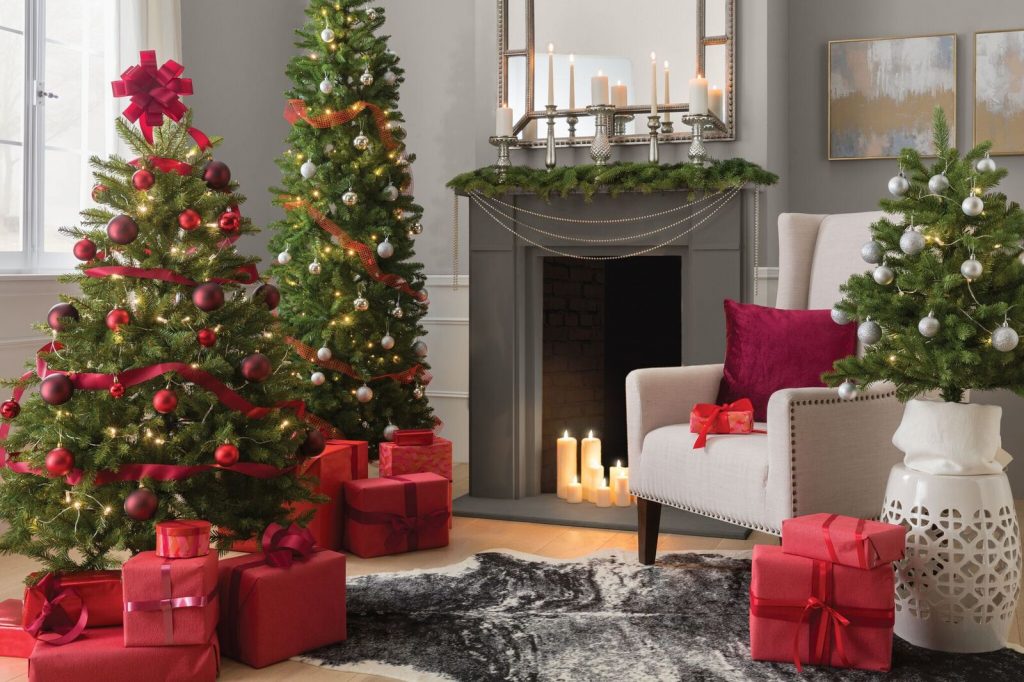 how to decorate my living room for Christmas