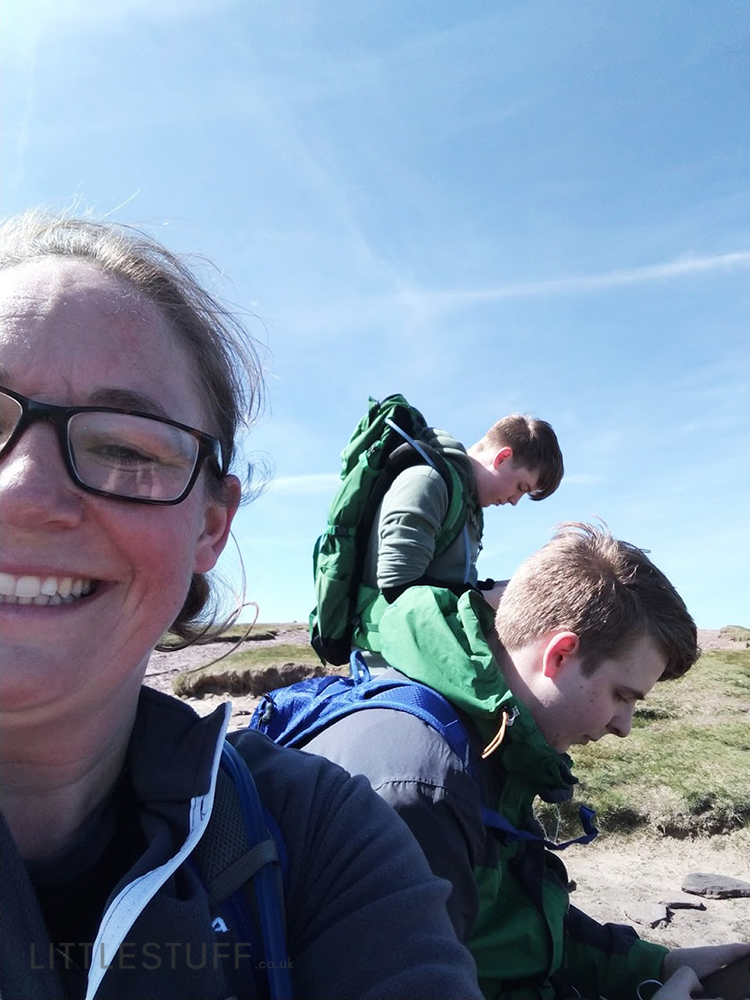 teenagers hiking