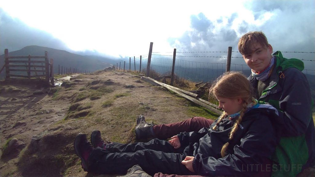 teenagers hiking peak district