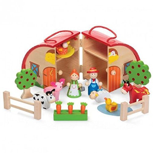 wooden farm set for toddlers