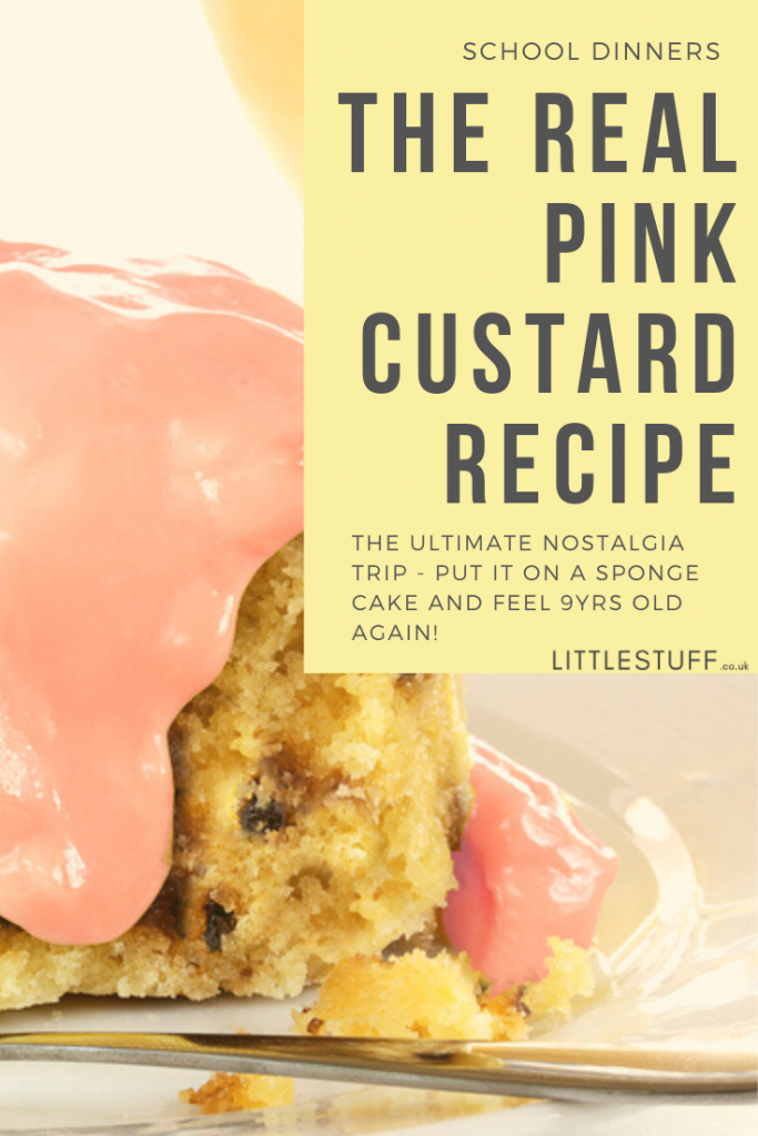 1980s school dinners pink custard recipe