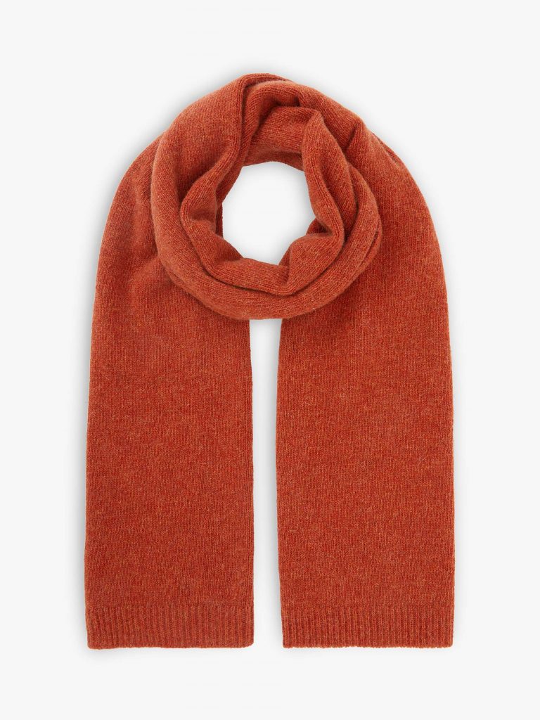 Burnt Orange Cashmere scarf 