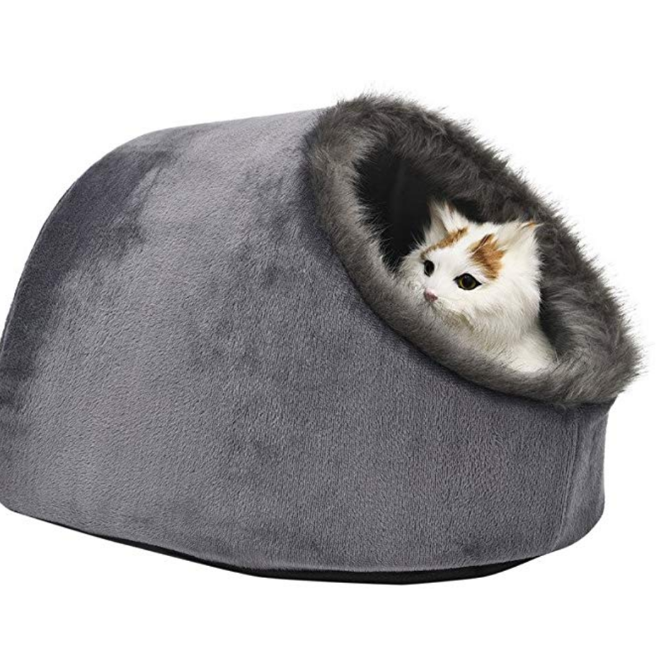 top pet gift - VERTAST Cat Small Dog Cosy Bed Pets Igloo Bed Hideout Cave