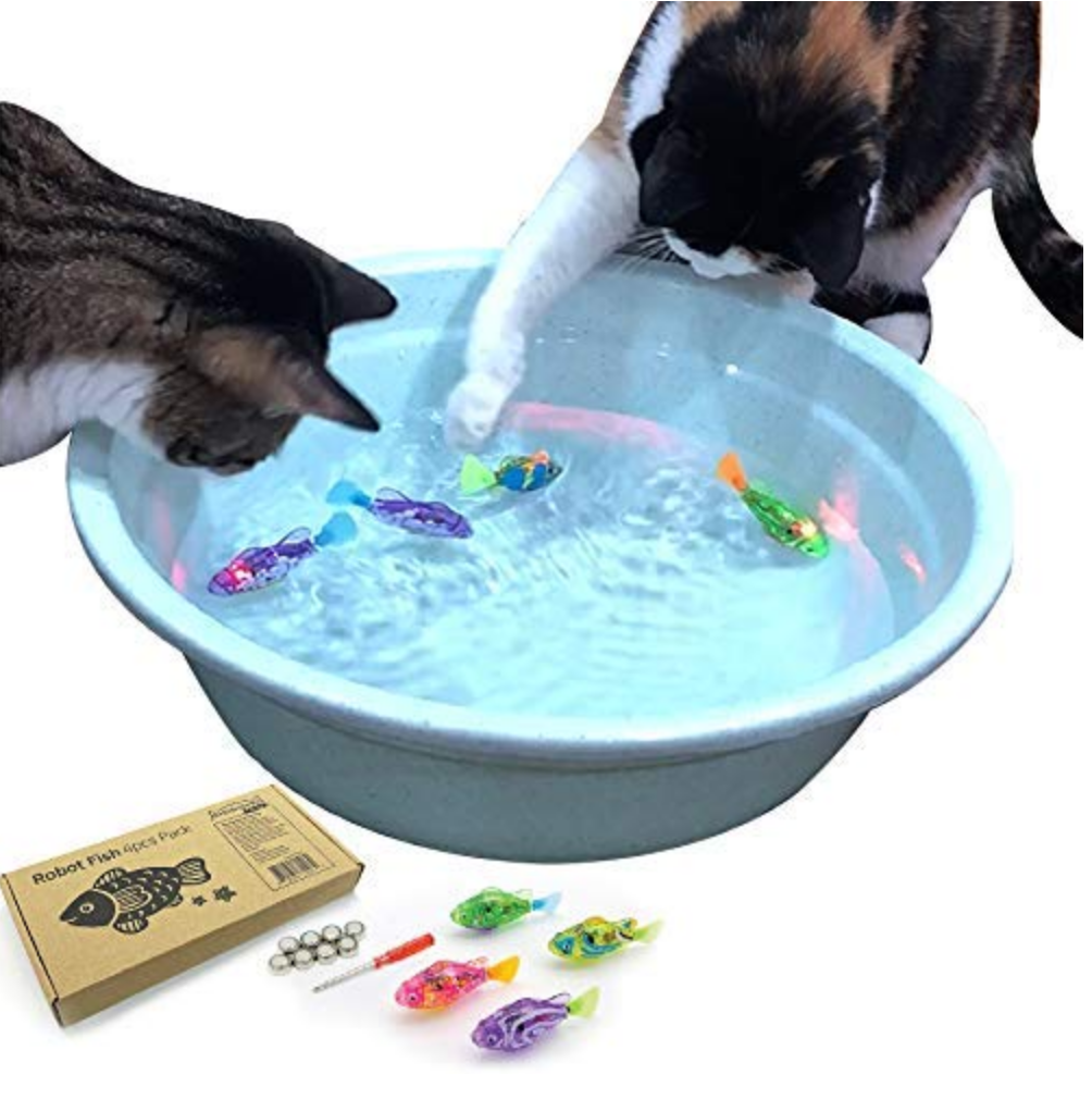 Interactive Swimming Robot Fish Toy  - top pet gifts