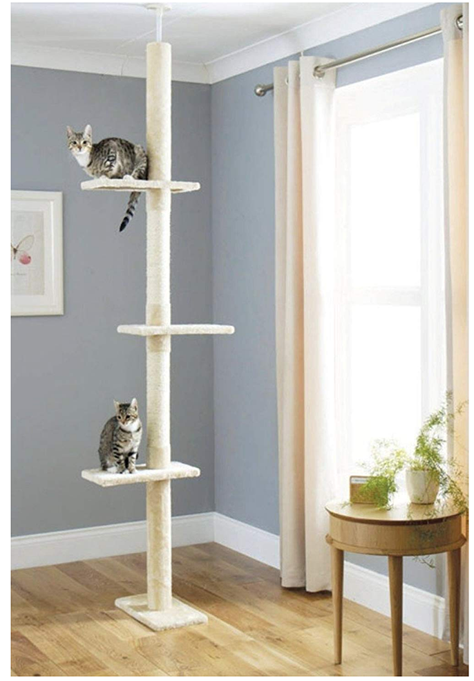 Floor to Ceiling Cat Tree Cat Scratch Post 