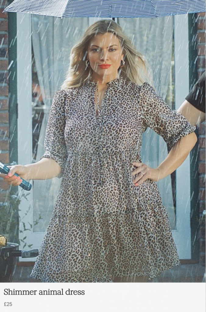 tesco f&f leopard print dress