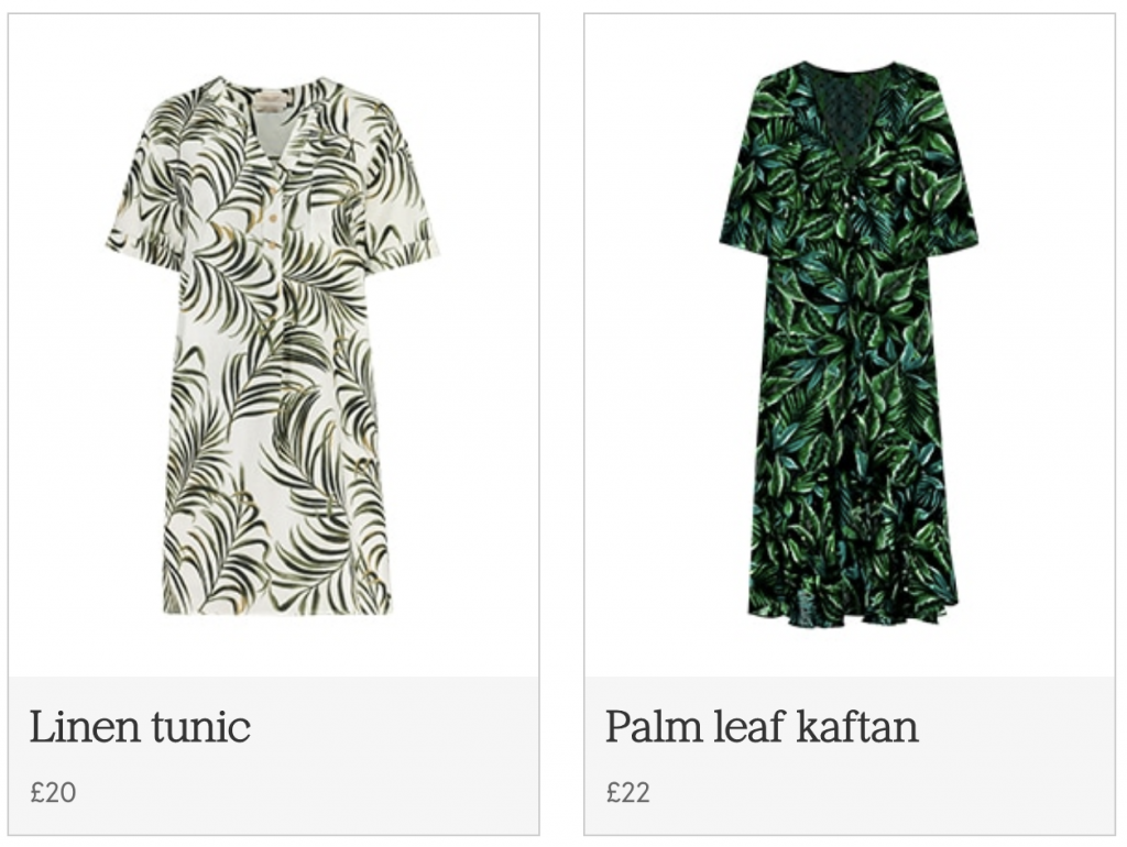 tesco dresses animal print