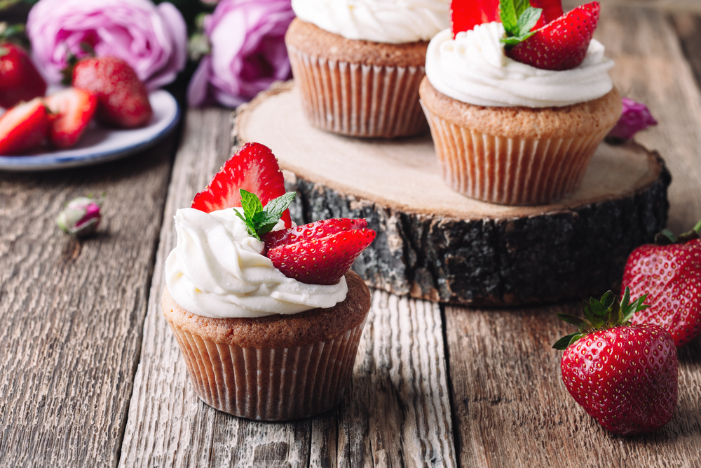 fruit cupcakes decoration