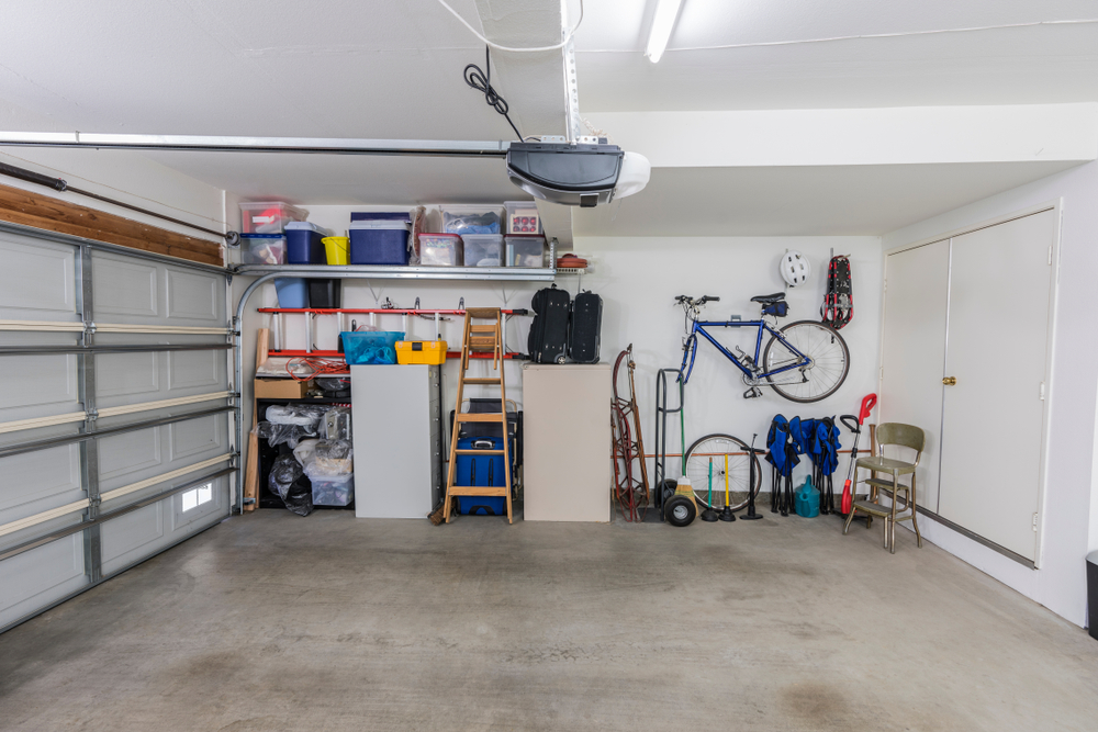 organised garage storage space
